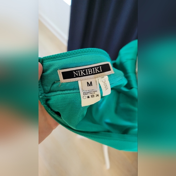 Teal Off The Shoulder Midi - Picture 12 of 12